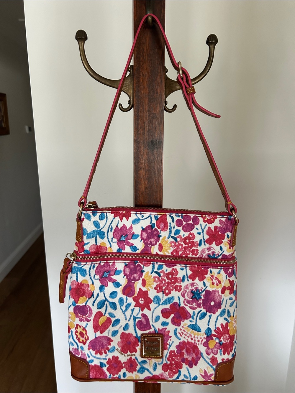 Dooney‎ & Bourke Marabelle Floral Coated Cotton Crossbody Bag